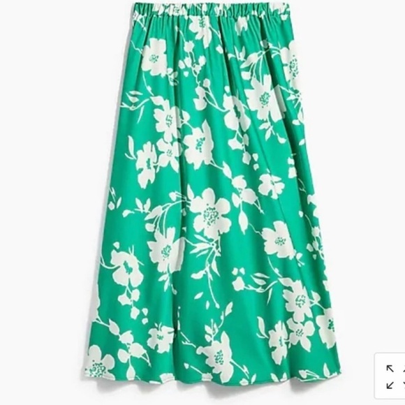 NEW J Crew Factory Florance Satin Aline Midi Skirt L - Picture 5 of 11